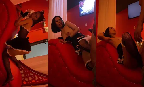 Ibu Single Tubuh Langsing Super Mesum Merintih Gila di Hotel