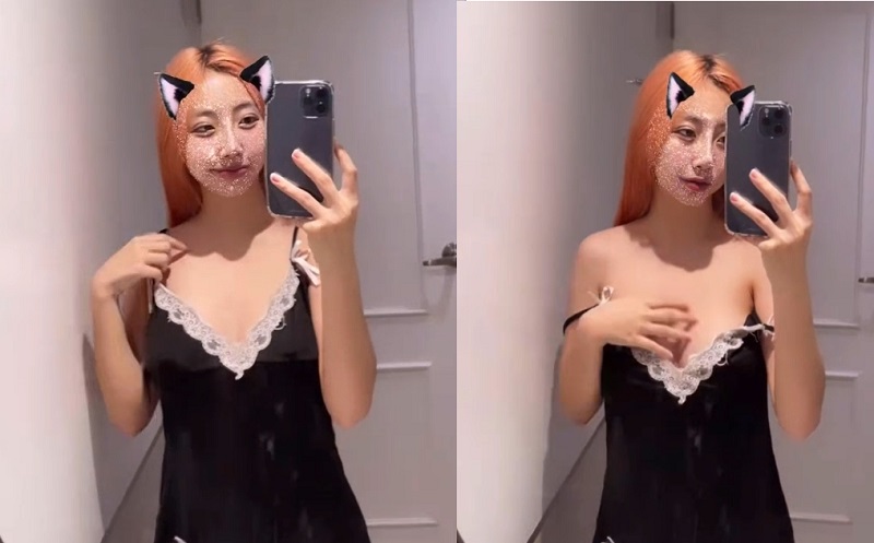 Melepas Baju Tidur Pamer Dua Payudara Gede Putih Mulus Menggoda